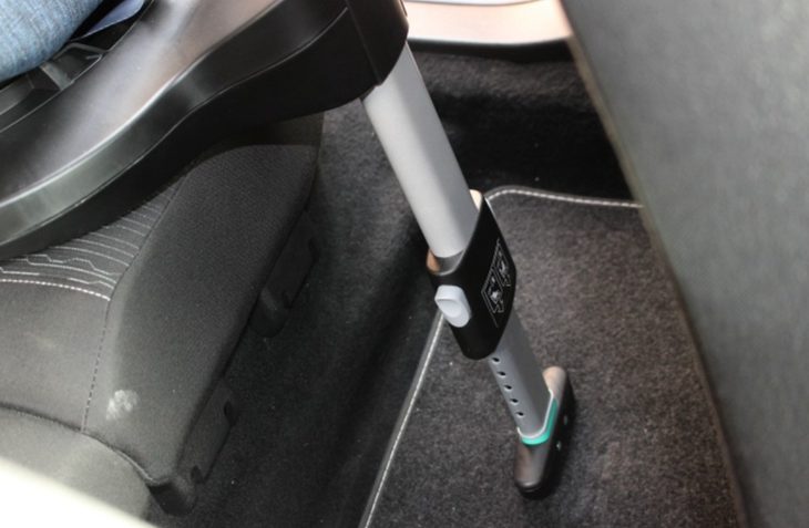 The load leg of a ISOFIX car seat.